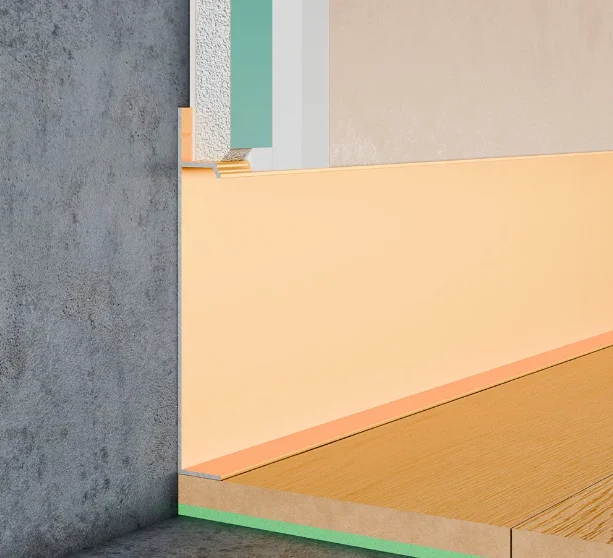 Скрытый плинтус Pro Design UNIVERSAL 235 G анодированный золото купить