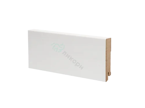 Плинтус напольный белый МДФ