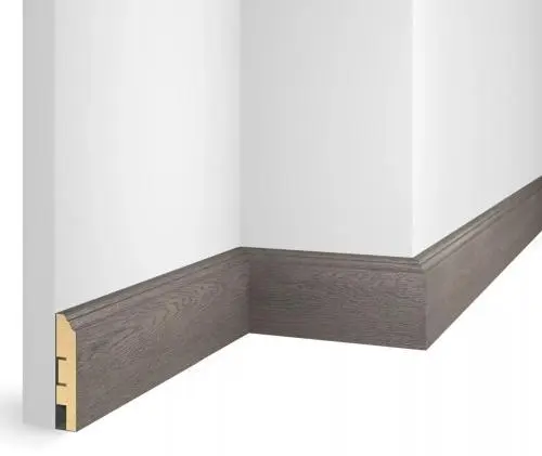 Плинтус МДФ Cosca EP07 Nanoflex Дуб сицилия 80х16х2400 мм из экополимера