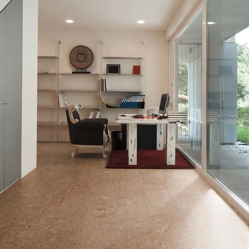 6 мм клеевой пробковый пол WICANDERS AJ5T004 Personality Tea в интерьере