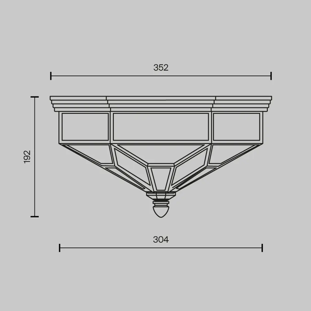 Потолочный светильник Maytoni H356-CL-03-BZ