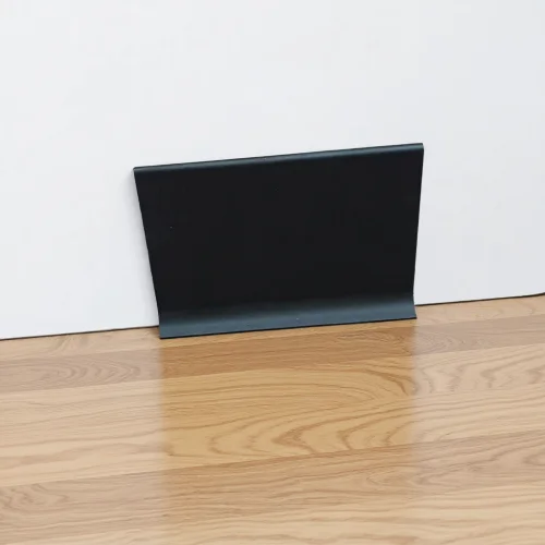 Алюминиевый плинтус L формы 8 см черный BFM ProFILE 010-80 купить