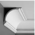 Потолочный плинтус гладкий