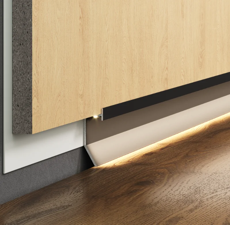 Теневой плинтус LACONISTIQ Novel Regular черный муар в Москве