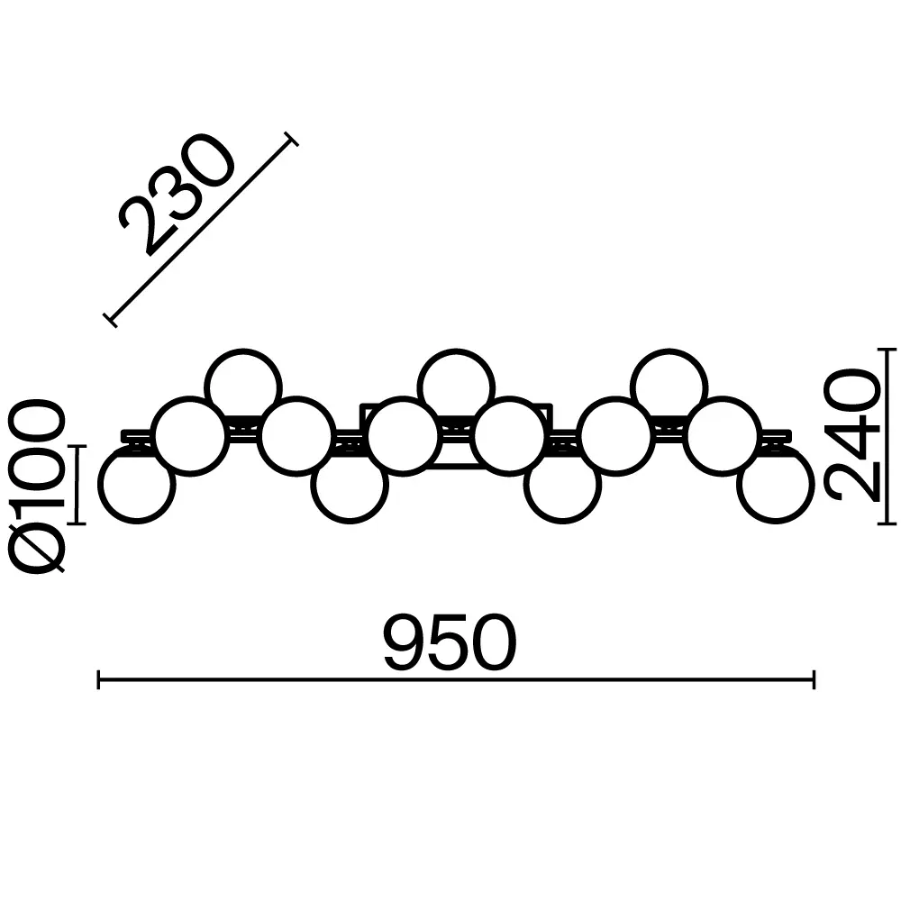 Настенный светильник (бра) Maytoni MOD547WL-13CH