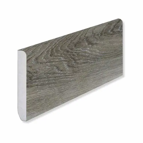 Кварцевый плинтус Fargo 366-1B Дуб Рустик Серый цена