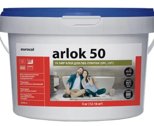 Клей для ПВХ плитки и кварцвинила Arlok 50 5 кг цена