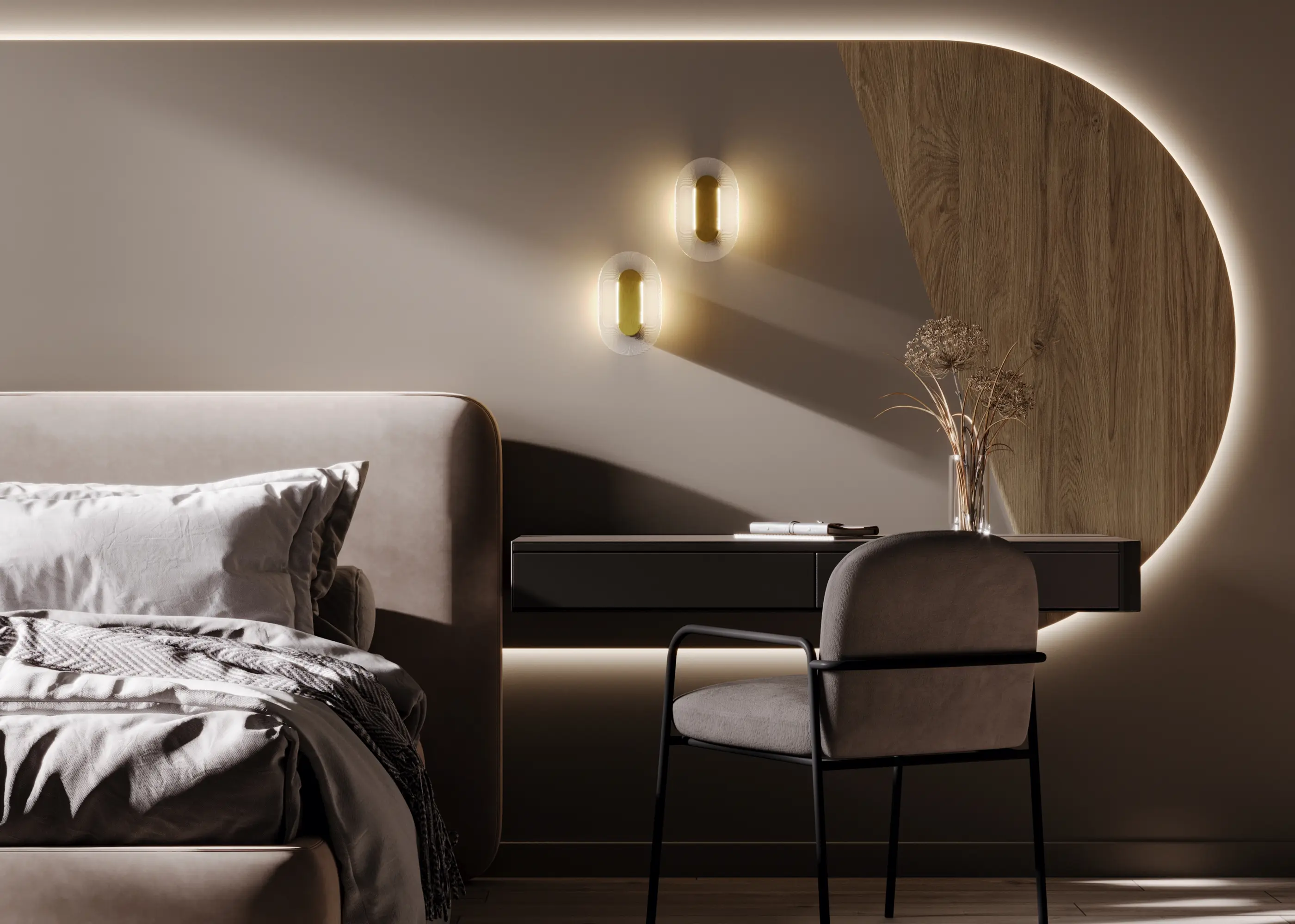 Настенный светильник (бра) Maytoni MOD355WL-L6BS3K