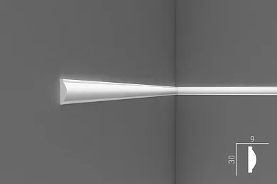 Молдинг Cosca М017 (M17) экополимер 30х9 мм цена