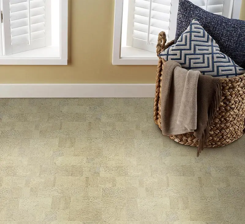 Клеевой пробковый пол 4 мм IberCork Саламанка крем 4 VG от прямого поставщика