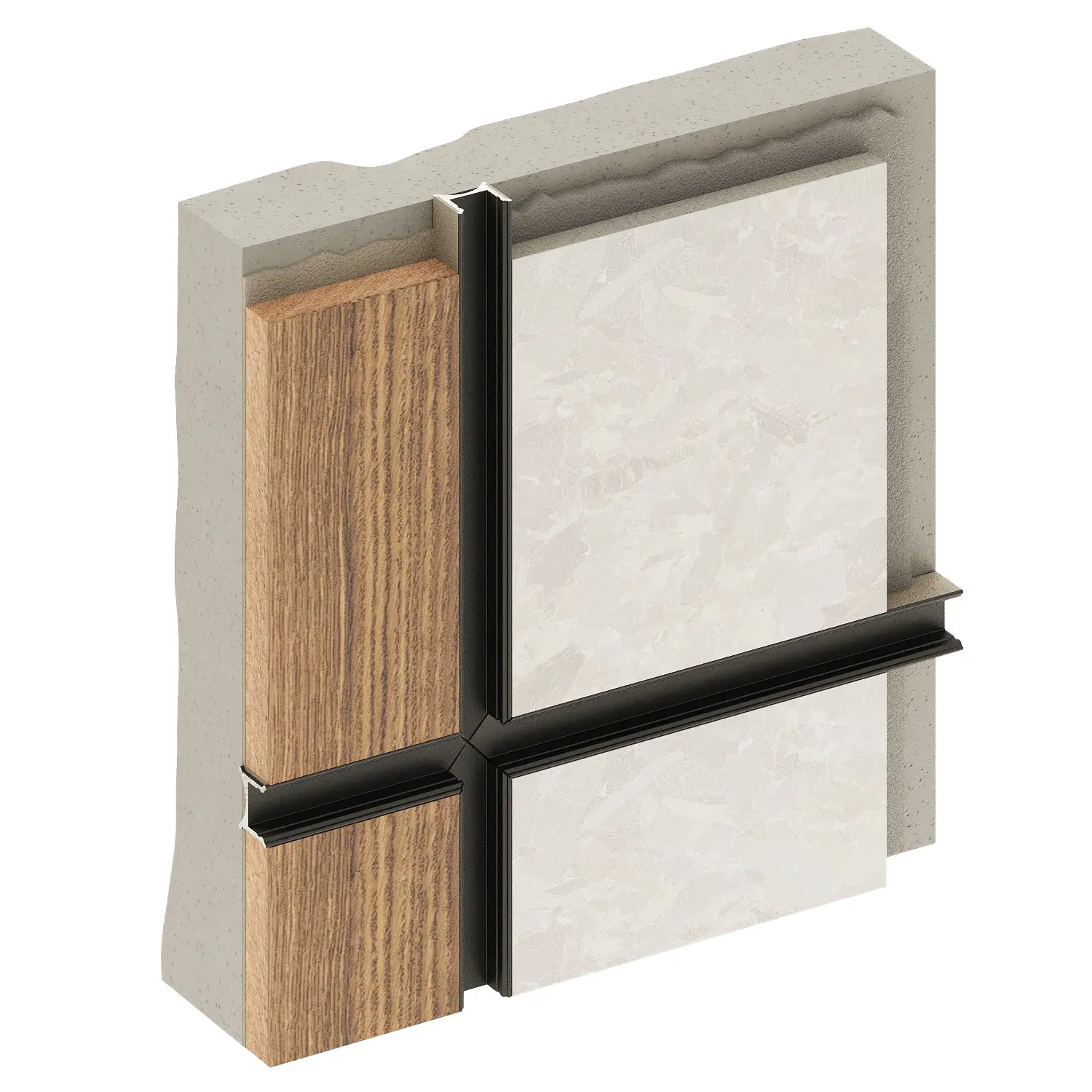 Разделительный профиль Decaro D007 черный цена