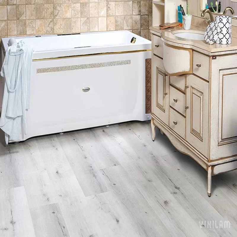 VINILAM Гибрид+пробка 10-064 Дуб Гент для ванной комнаты