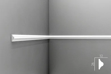 Молдинг Cosca М001 (М1) из экополимера 26х12 мм цена