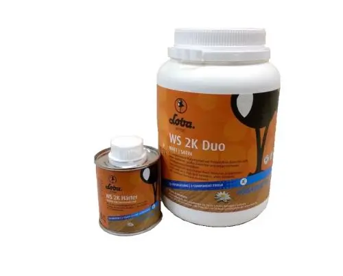 Двухкомпонентный лак для паркета и пробки Loba WS 2K DUO матовый бесцветный 1 кг цена