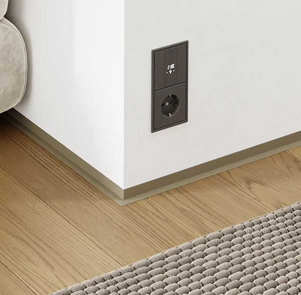 Микроплинтус L образный Перламутрово-бежевый RAL 1035 75-49-61