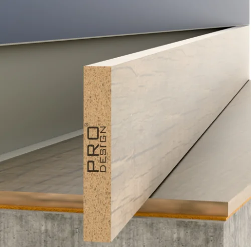 МДФ вставка для плинтуса Pro Design 80 мм Шпон дуба цена