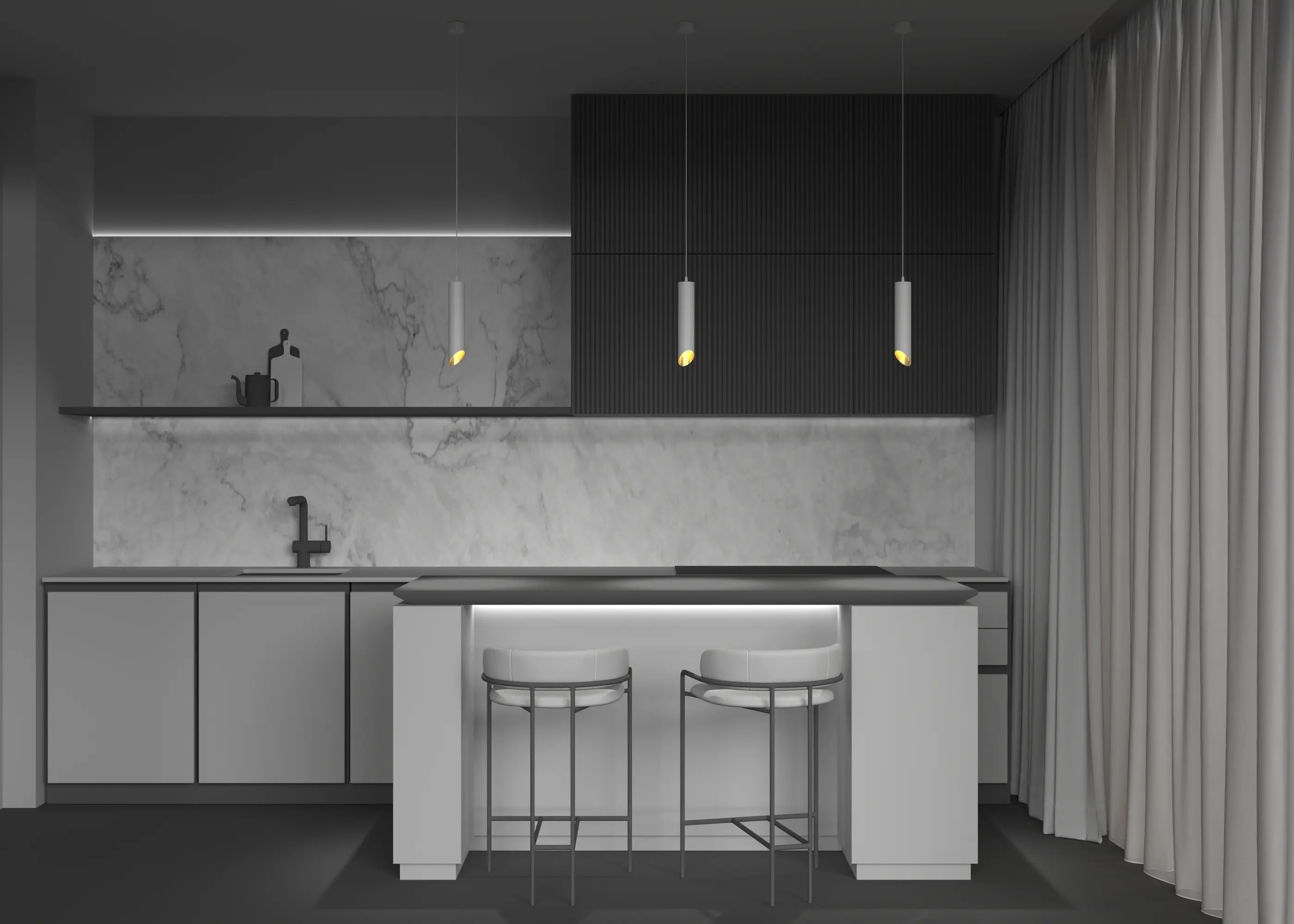 Подвесной светильник Technical P044PL-01-40GU10-W