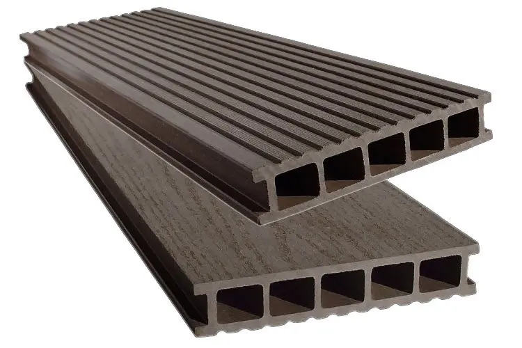 Террасная доска из ДПК EuroDeck Double Венге