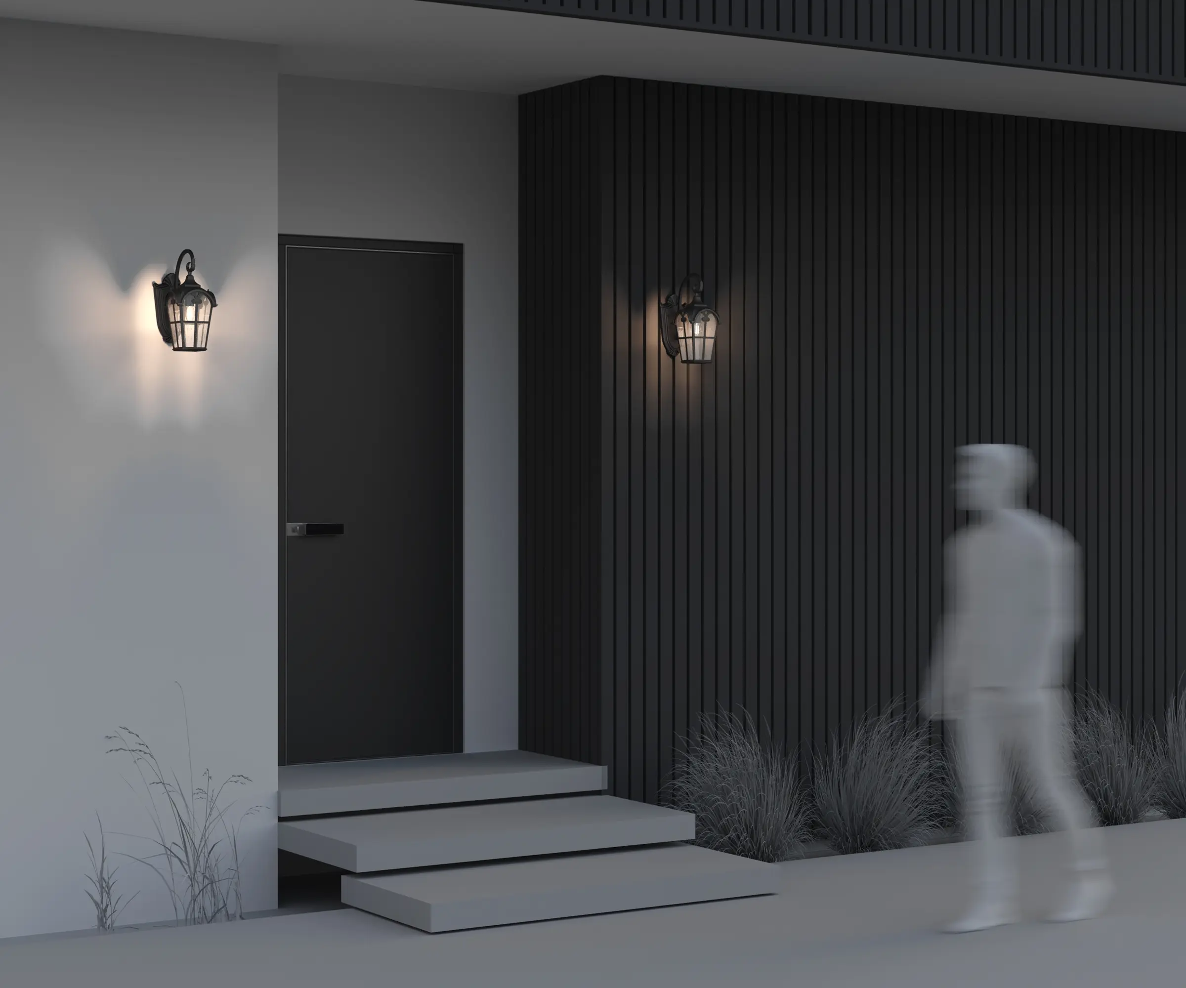 Настенный светильник (бра) Outdoor O413WL-01BZ