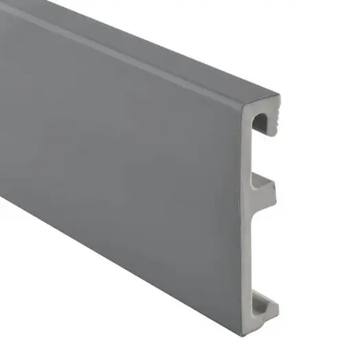 Плинтус напольный Salag ALPHA 80 Gray Серый