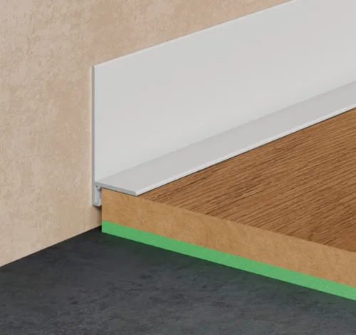 Щелевой микроплинтус Pro Design Mini L 601W белый