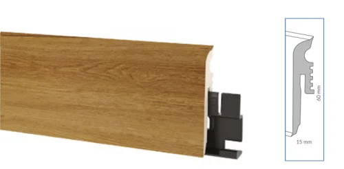 Гибкий плинтус Arbiton Vigo 60 Дуб Georgetown