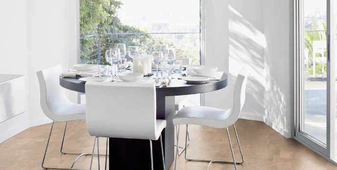 уникальные пробковые полы Wicanders в светлых оттенках