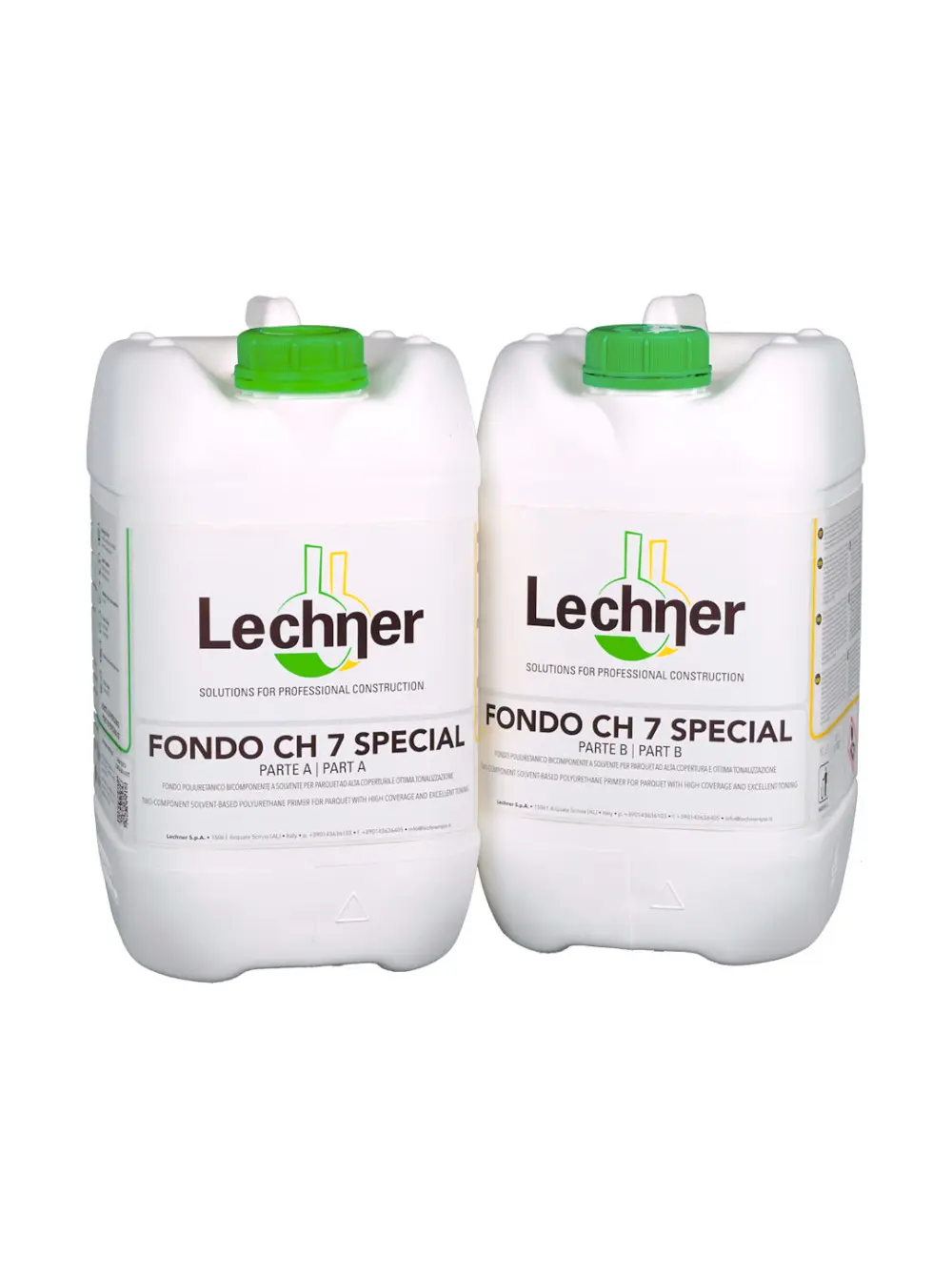 2К полиуретановый грунт для дерева Lechner Fondo CH7 Special 2,5 л+2,5л купить в Москве