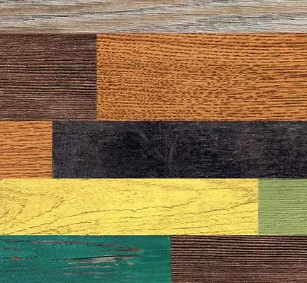 Пробковый пол с принтом