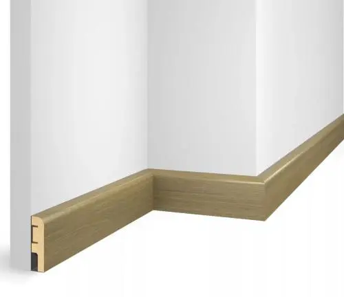 Плинтус МДФ Cosca Nanoflex EP02 Дуб прованс 60х16х2400 мм из экополимера