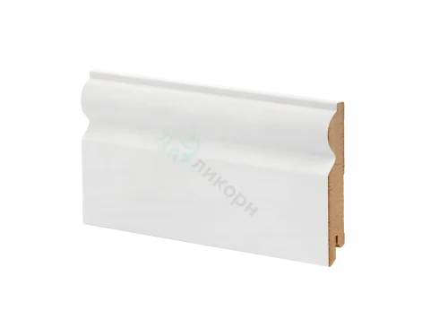 Плинтус напольный белый МДФ