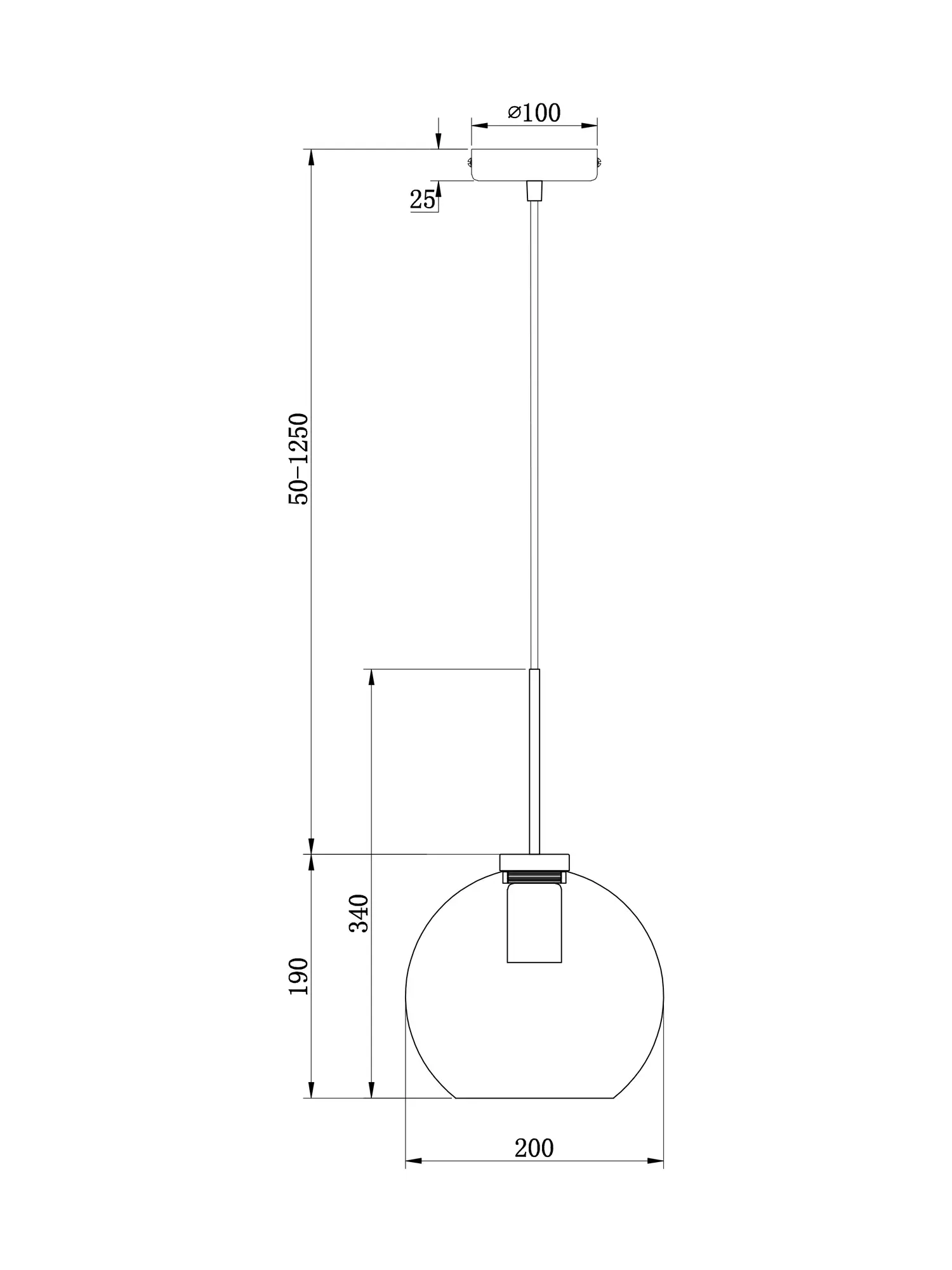 Подвесной светильник Freya FR8002PL-01B