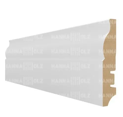 Высокий плинтус белый МДФ под покраску 81304 81 мм в Москве