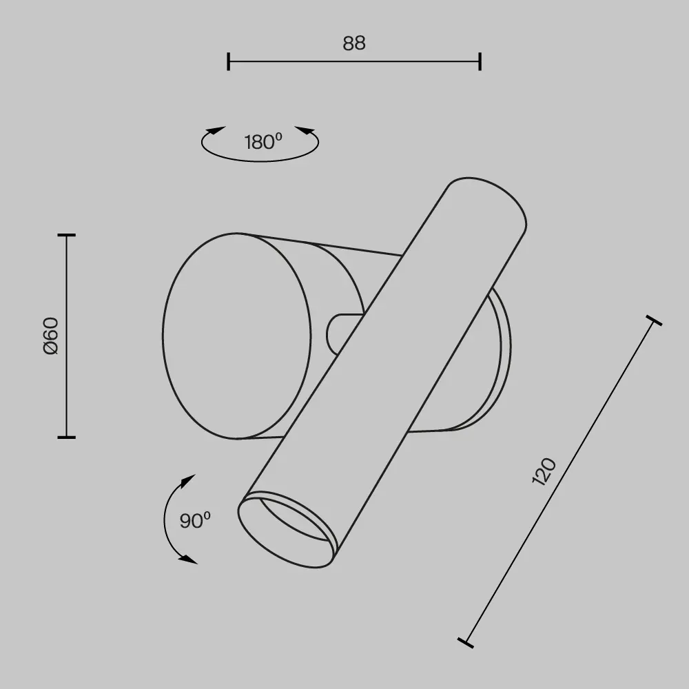 Настенный светильник (бра) Maytoni MOD433WL-L3B3K1