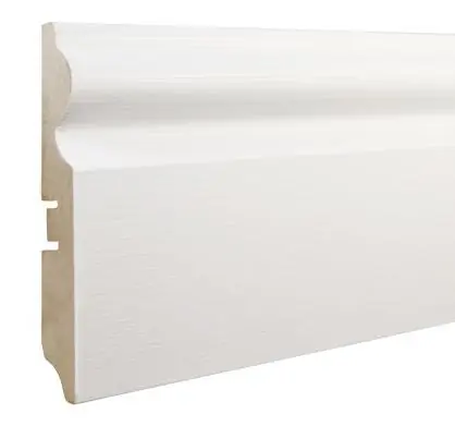 Плинтус МДФ Smartprofile Paint 3D wood 110 F белый купить