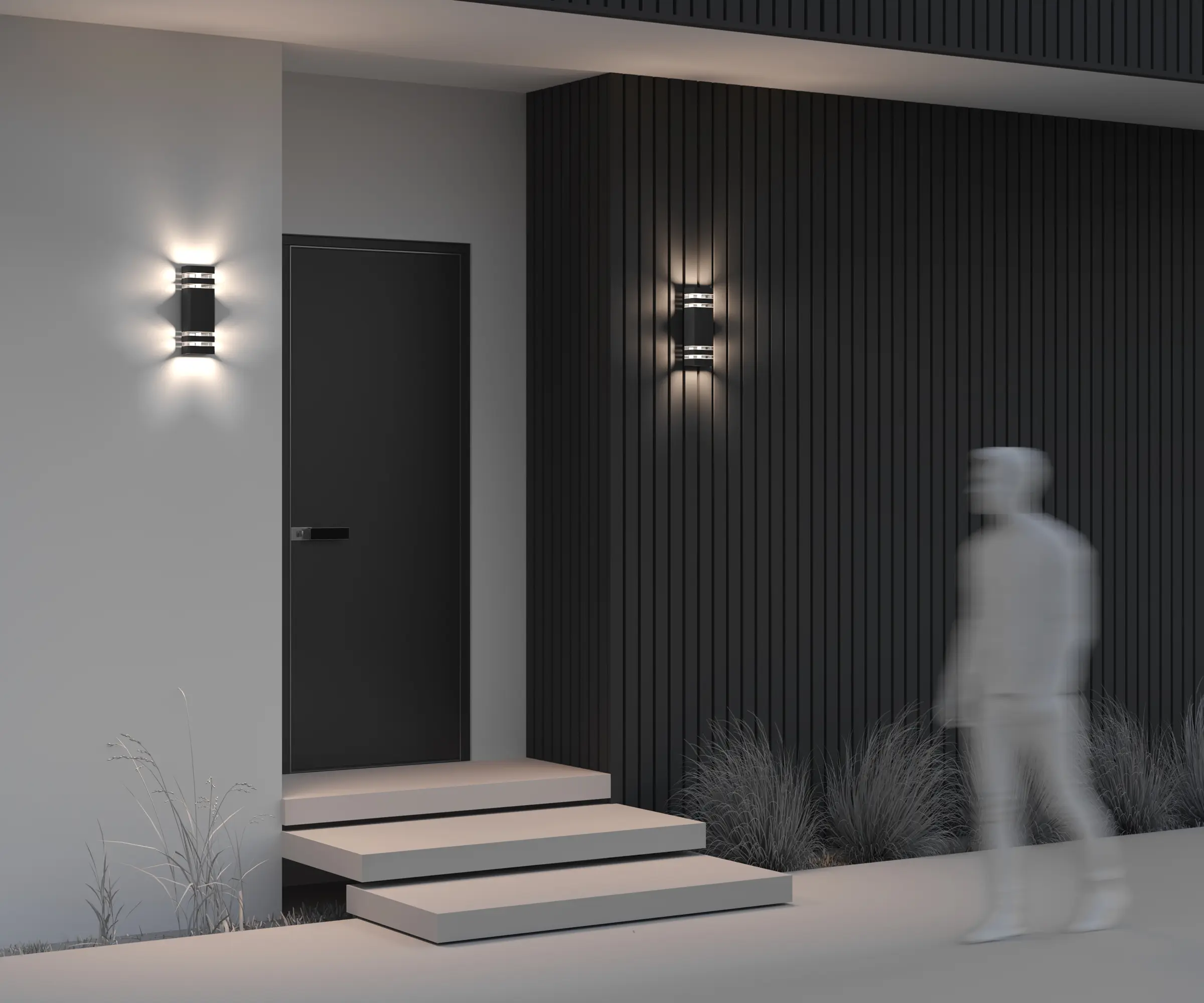 Настенный светильник (бра) Outdoor O578WL-02B