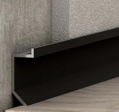 Теневой плинтус скрытого монтажа Pro Design Slim 723 В черный муар купить