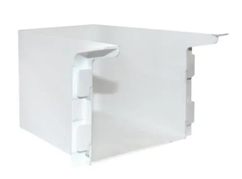 Короб маскировочный к плинтусу из вспененного ПВХ Aqua (100*110*92) Белый купить