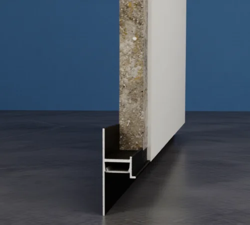 Теневой плинтус для пола BFM ProFILE 60-30 зазор 30 мм черный муар купить