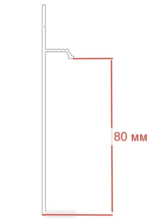 Скрытый плинтус Pro Design 323 из алюминия не анодированный купить