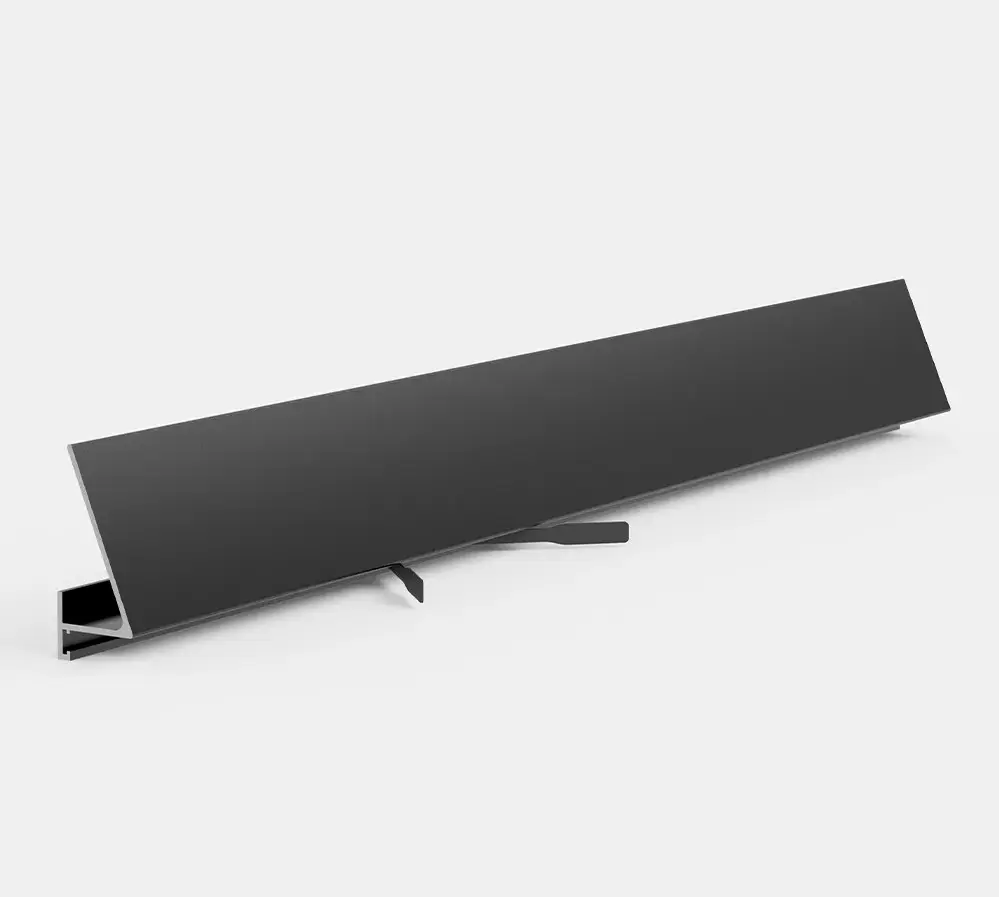 Плинтус щелевой угловой Pro Design Corner 570 B Черный анодированный Москва