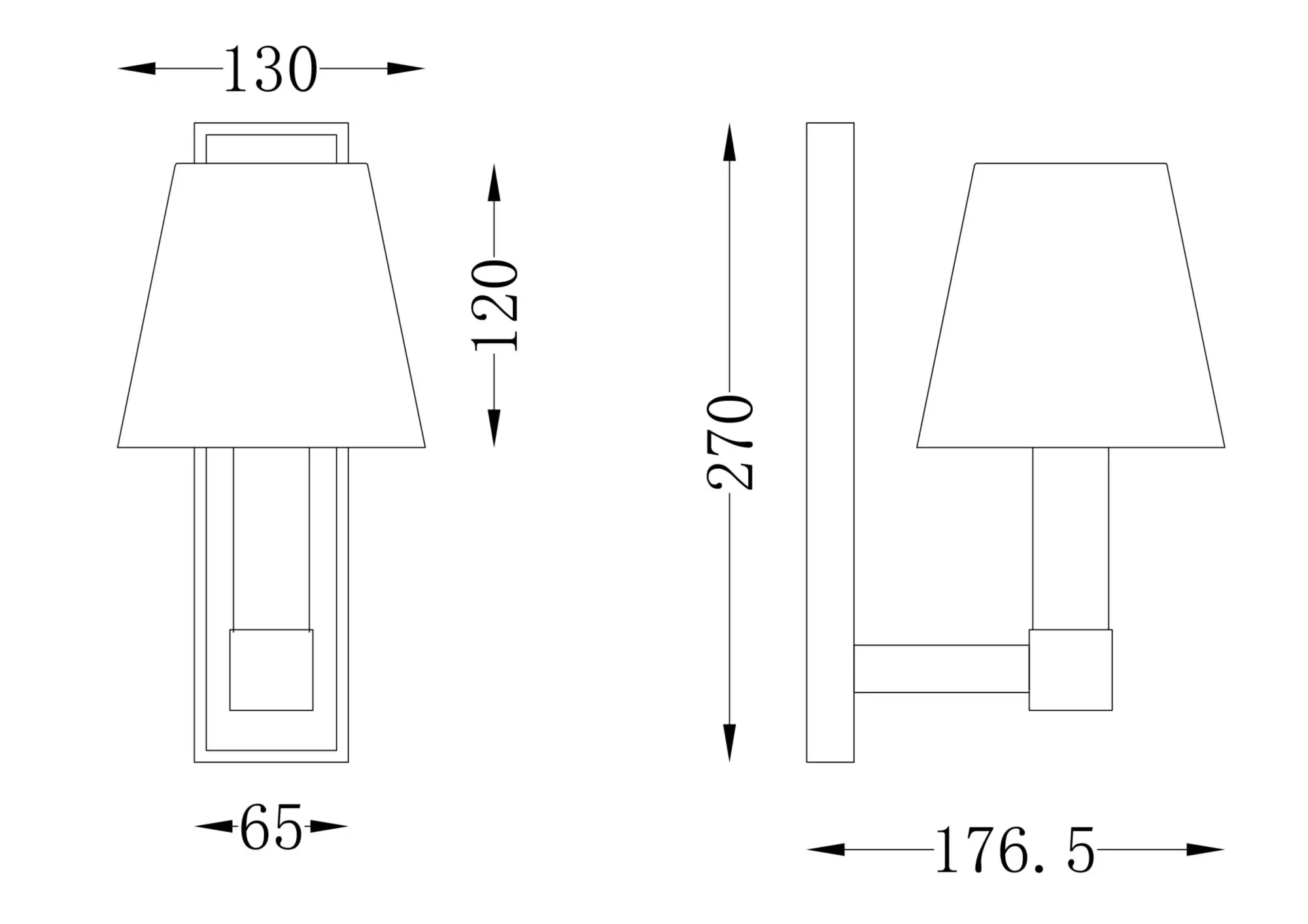 Настенный светильник (бра) Maytoni MOD104WL-01B