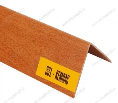 Уголок ПВХ Кемпас к плинтусу Идеал