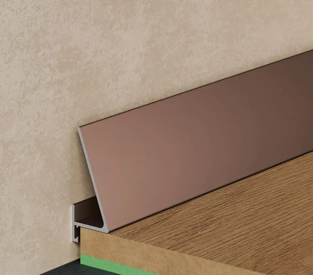 Микроплинтус угловой Pro Design Corner 570 K Коньяк анодированный Москва