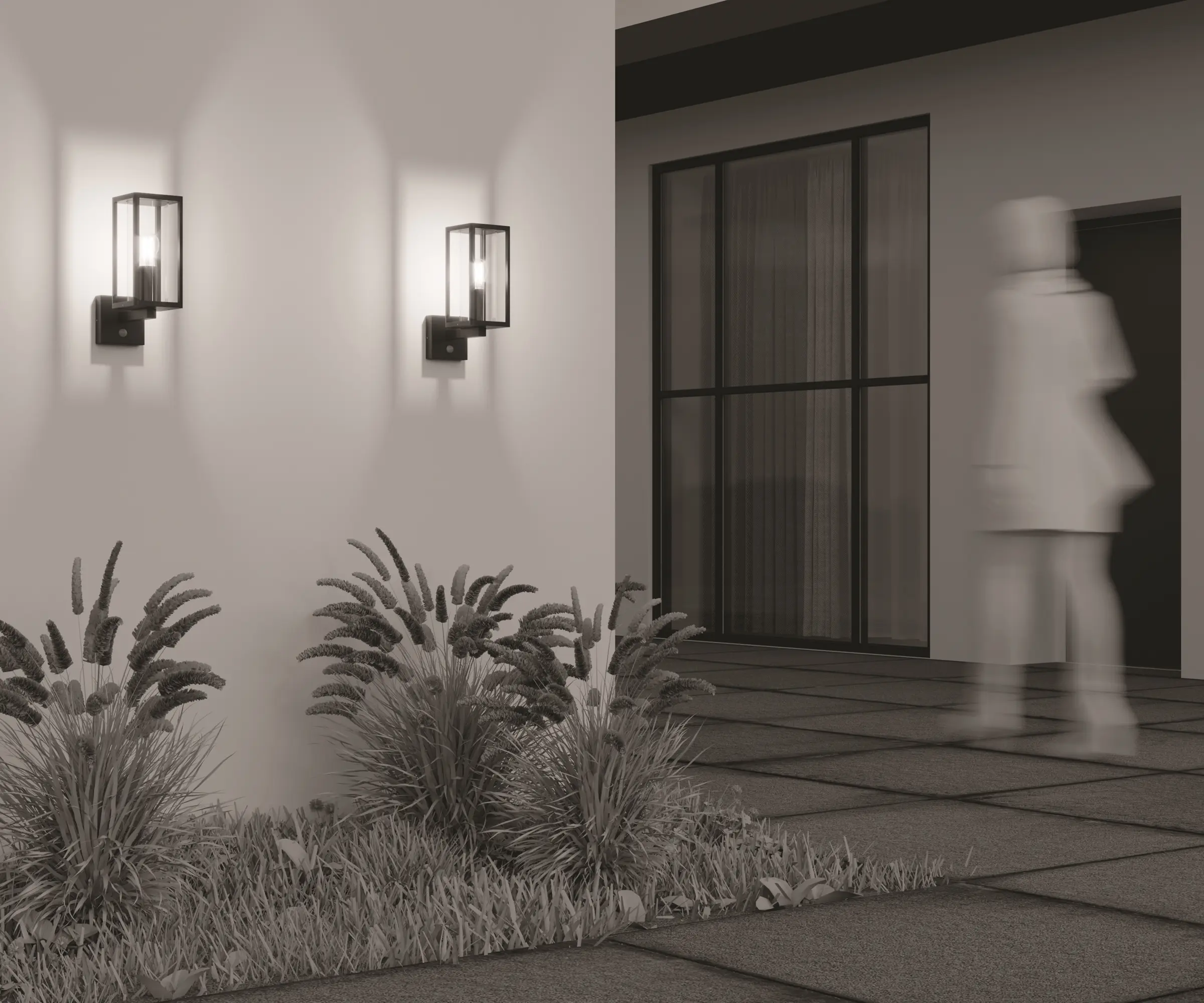 Настенный светильник (бра) Outdoor O452WL-01GFSR