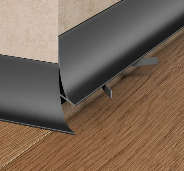 Микро плинтус Pro Design Corner L 584 B Черный анодированный