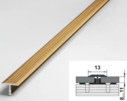 Порог одноуровневый стыкоперекрывающий Лука ПС-09 076 Бамбук
