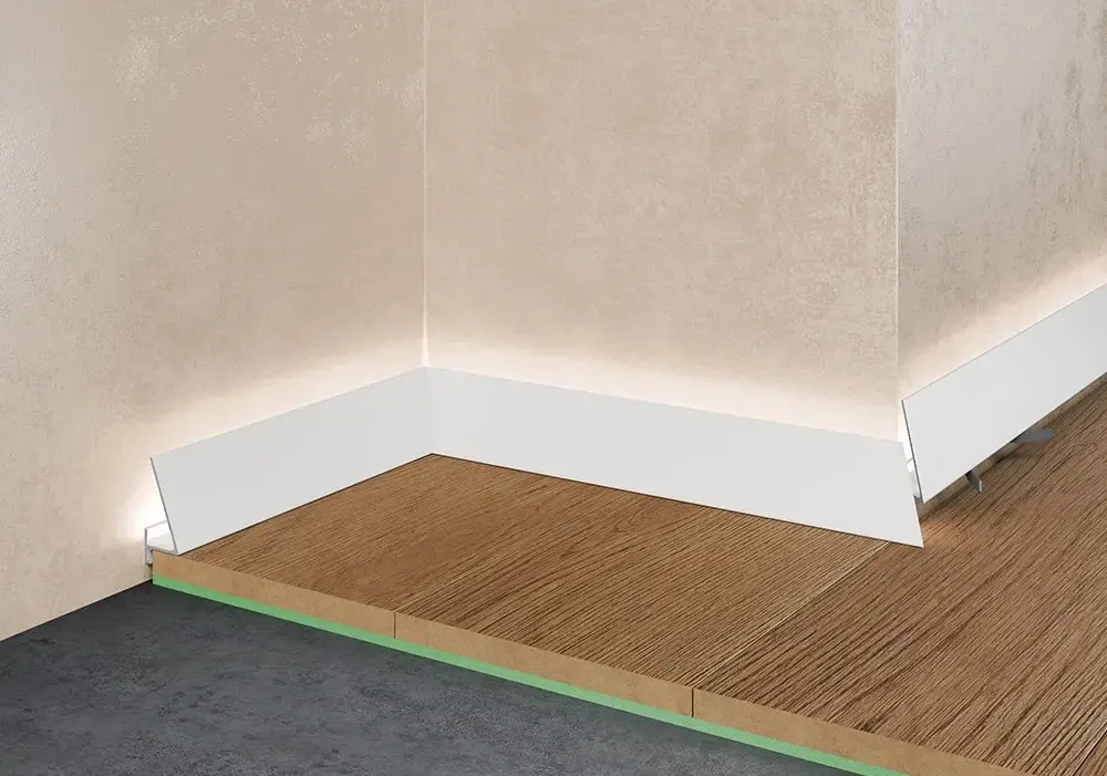 Плинтус Pro Design Corner 570 W Белый Муар Москва