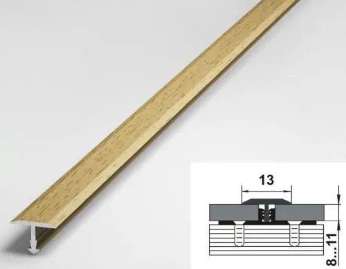 Порог одноуровневый стыкоперекрывающий Лука ПС-09 043 Бук кантри