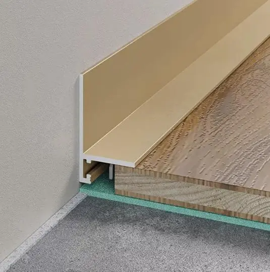 Микроплинтус Laconistiq L MAX Золотой анодированный